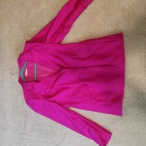 NEON pink good american stretchy oversized blazer size 4
